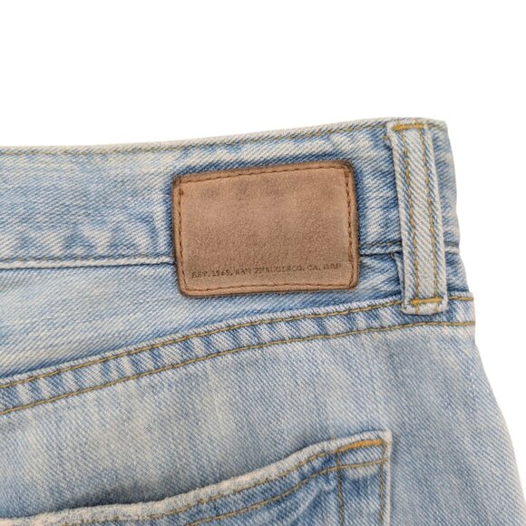 Vtg GAP Straight Fit Jeans Mens Blue Light Wash Button Fly Cotton Denim Sz 33x32 - Picture 11 of 13